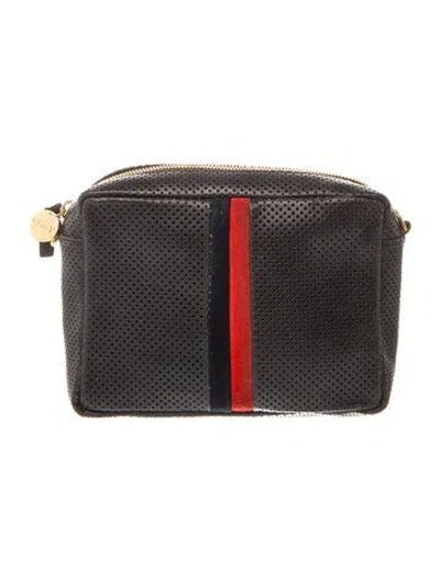 Pre-owned Clare V Leather Crossbody Bag In Black