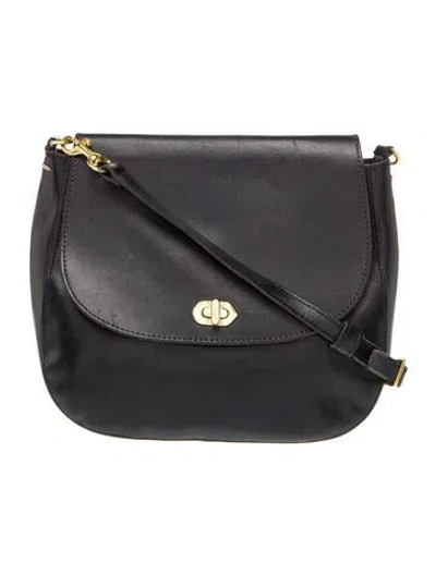 Pre-owned Clare V Leather Crossbody Bag In Black