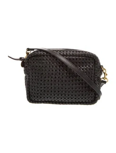Pre-owned Clare V Leather Crossbody Bag In Black
