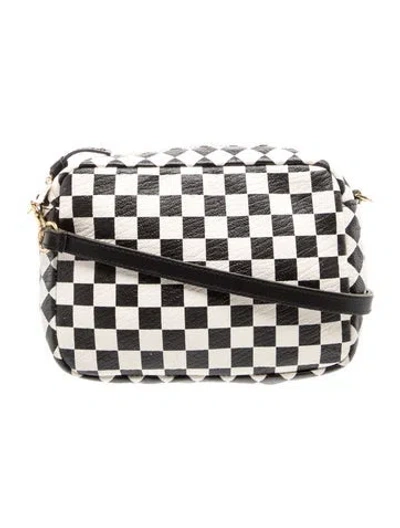 Pre-owned Clare V Leather Crossbody Bag In Black