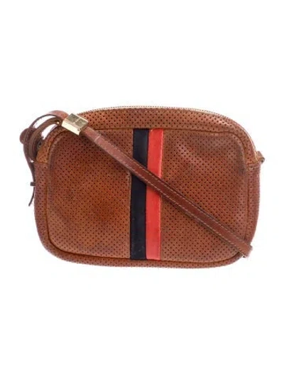 Pre-owned Clare V Leather Crossbody Bag In Brown