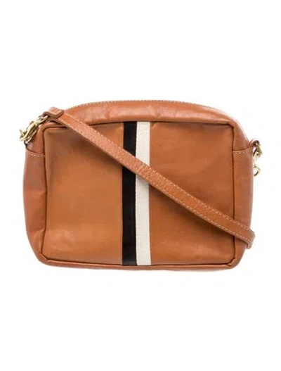 Pre-owned Clare V Leather Crossbody Bag In Brown
