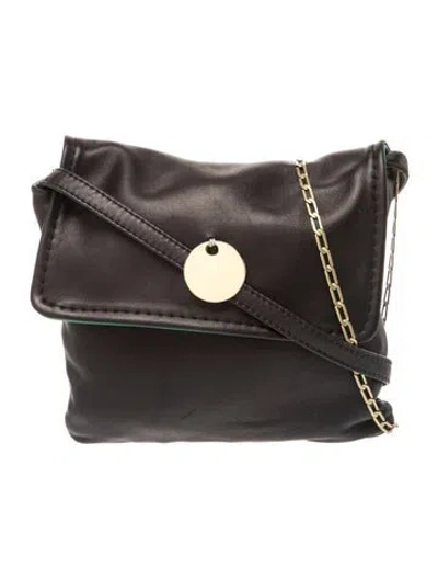 Pre-owned Clare V Leather Crossbody Bag In Brown