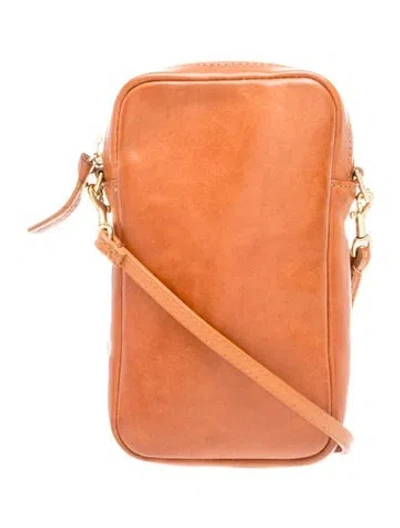 Pre-owned Clare V Leather Crossbody Bag In Brown