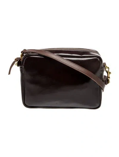 Pre-owned Clare V Leather Crossbody Bag In Brown
