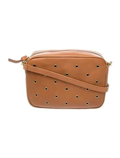 Pre-owned Clare V Leather Crossbody Bag In Brown