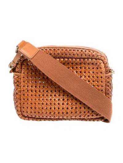 Pre-owned Clare V Leather Crossbody Bag In Brown