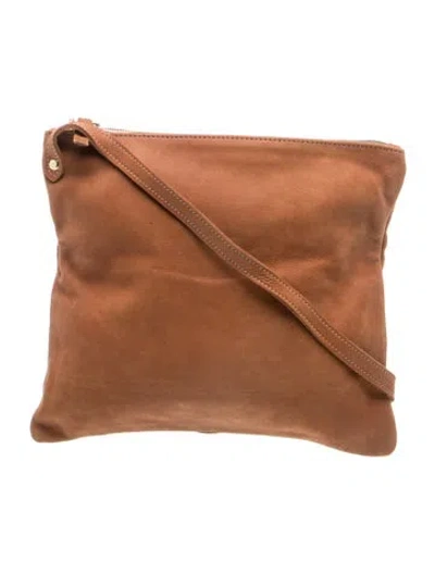 Pre-owned Clare V Leather Crossbody Bag In Brown