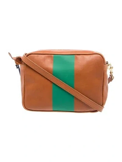 Pre-owned Clare V Leather Crossbody Bag In Brown