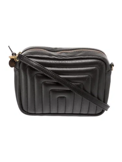 Pre-owned Clare V Leather Crossbody Bag In Gray