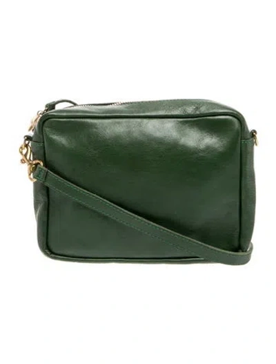 Pre-owned Clare V Leather Crossbody Bag In Green