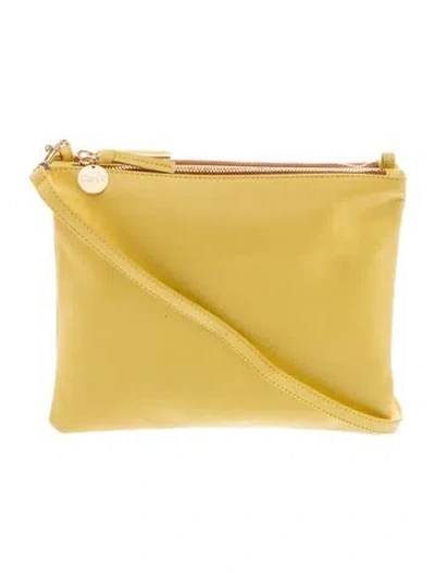 Pre-owned Clare V Leather Crossbody Bag In Green