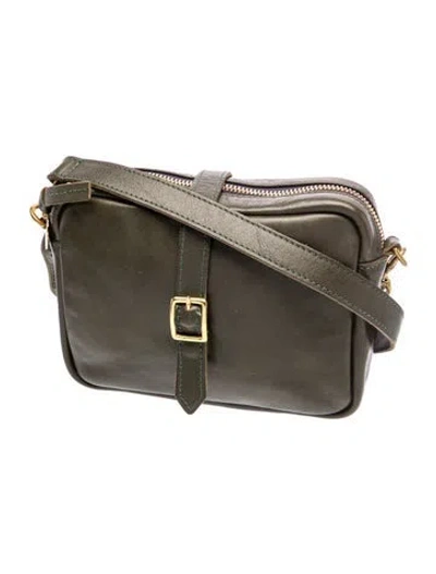 Pre-owned Clare V Leather Crossbody Bag In Grey