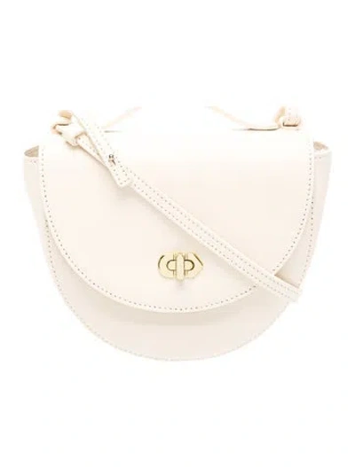 Pre-owned Clare V Leather Crossbody Bag In Neutral