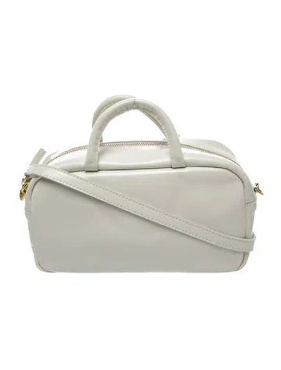 Pre-owned Clare V Leather Crossbody Bag In Neutral