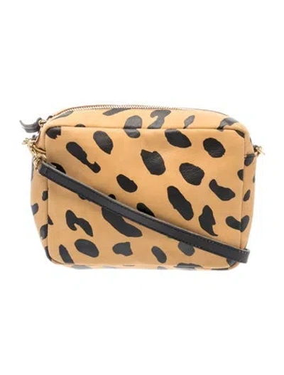 Pre-owned Clare V Leather Crossbody Bag In Neutral
