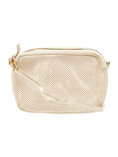 Pre-owned Clare V Leather Crossbody Bag In Neutrals