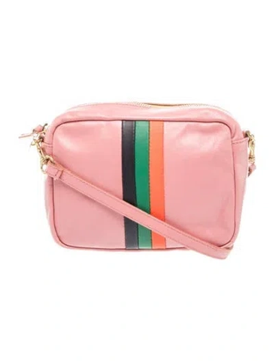 Pre-owned Clare V Leather Crossbody Bag In Pink