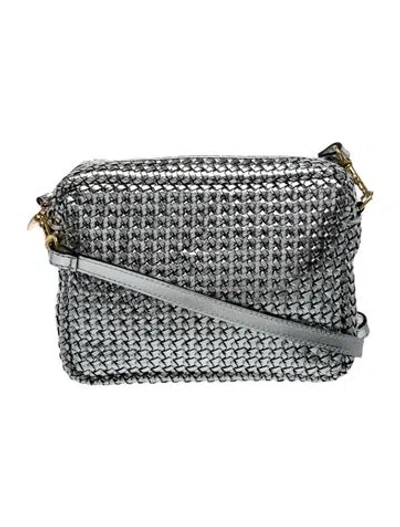 Pre-owned Clare V Leather Crossbody Bag In Silver