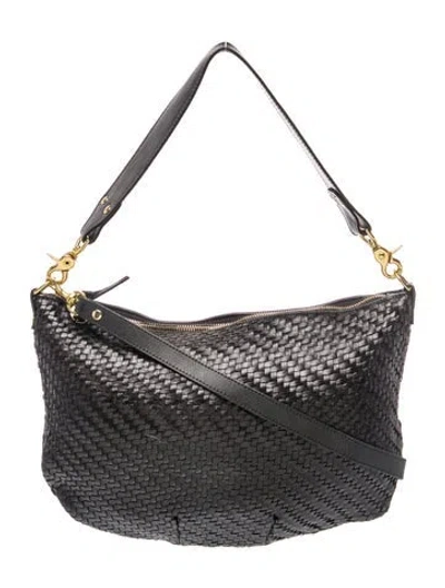 Pre-owned Clare V Leather Hobo In Black