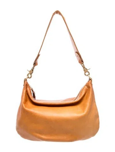 Pre-owned Clare V Leather Hobo In Brown