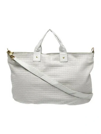 Pre-owned Clare V Leather Hobo In Gray