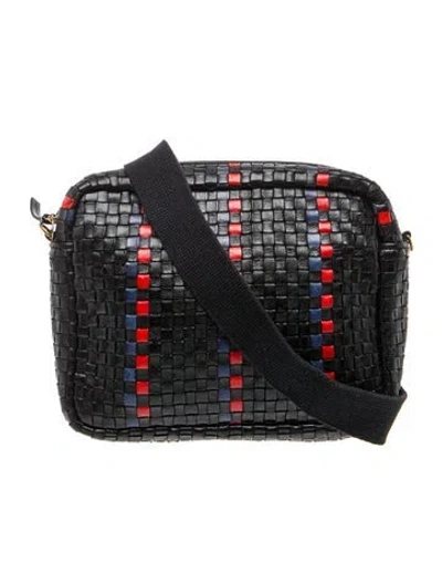 Pre-owned Clare V Leather Messenger Bag In Black