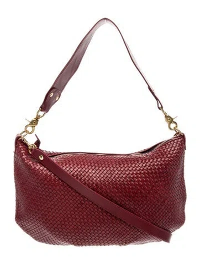 Pre-owned Clare V Leather Messenger Bag In Red