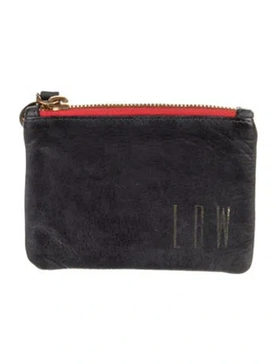 Pre-owned Clare V Leather Portfolio In Black