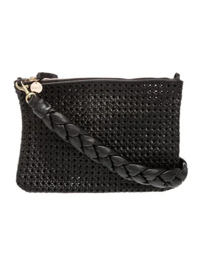 Pre-owned Clare V Leather Shoulder Bag In Black