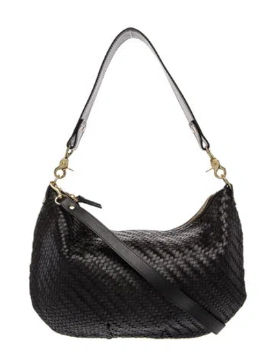 Pre-owned Clare V Leather Shoulder Bag In Black