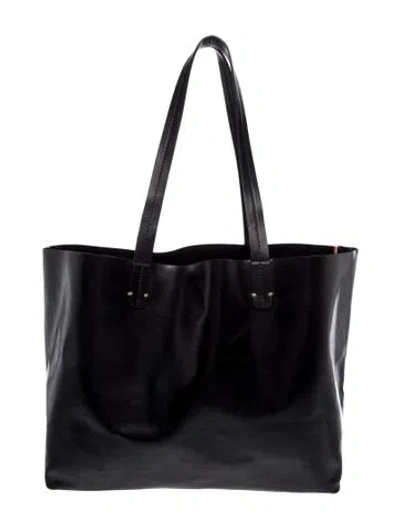 Pre-owned Clare V Leather Shoulder Bag In Black
