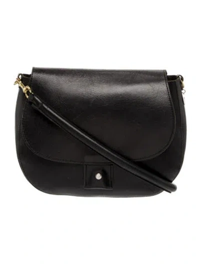 Pre-owned Clare V Leather Shoulder Bag In Black