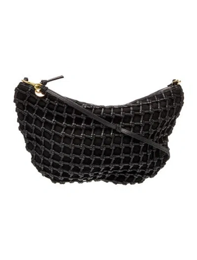 Pre-owned Clare V Leather Shoulder Bag In Black