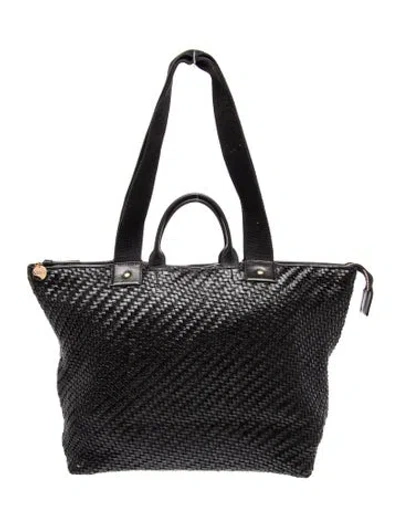 Pre-owned Clare V Leather Shoulder Bag In Black