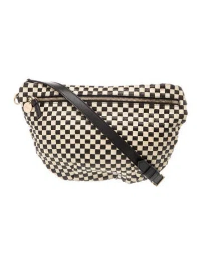 Pre-owned Clare V Leather Shoulder Bag In Black