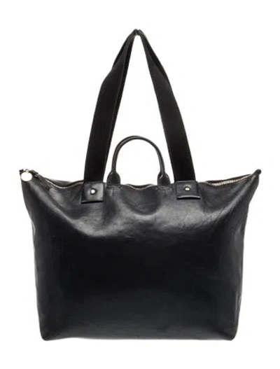 Pre-owned Clare V Leather Shoulder Bag In Black