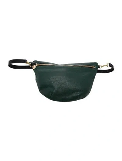 Pre-owned Clare V Leather Shoulder Bag In Black