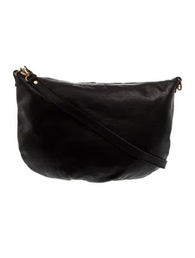 Pre-owned Clare V Leather Shoulder Bag In Black