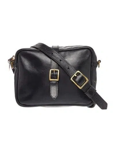 Pre-owned Clare V Leather Shoulder Bag In Black