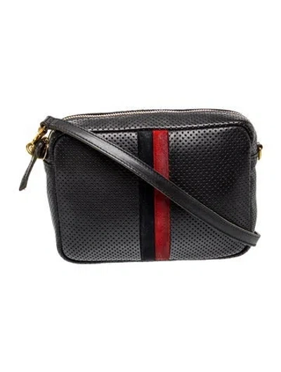 Pre-owned Clare V Leather Shoulder Bag In Black