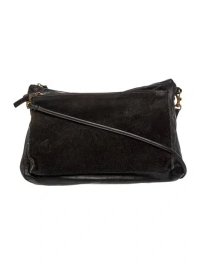 Pre-owned Clare V Leather Shoulder Bag In Black