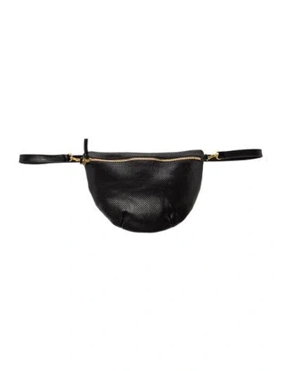 Pre-owned Clare V Leather Shoulder Bag In Black