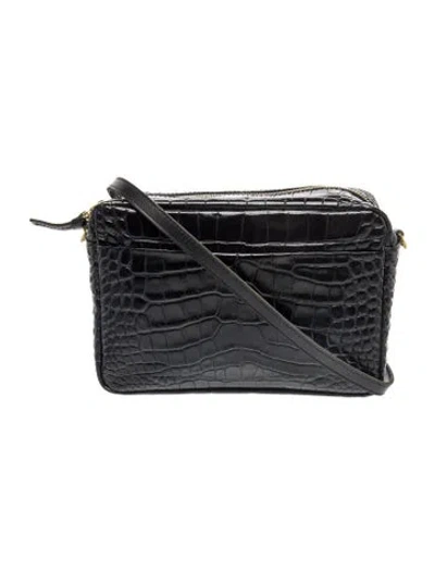 Pre-owned Clare V Leather Shoulder Bag In Black