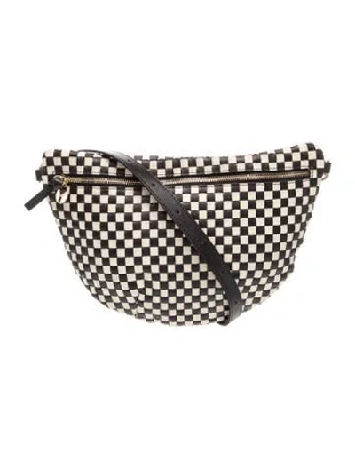Pre-owned Clare V Leather Shoulder Bag In Black