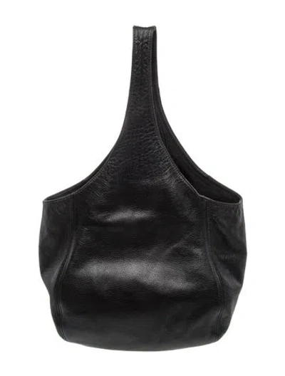 Pre-owned Clare V Leather Shoulder Bag In Black