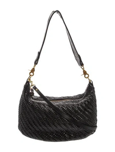 Pre-owned Clare V Leather Shoulder Bag In Black