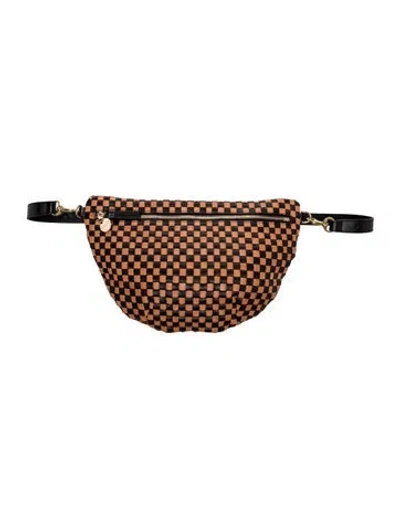 Pre-owned Clare V Leather Shoulder Bag In Brown