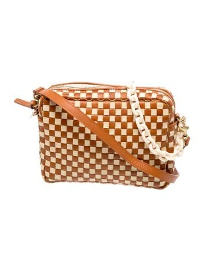 Pre-owned Clare V Leather Shoulder Bag In Brown