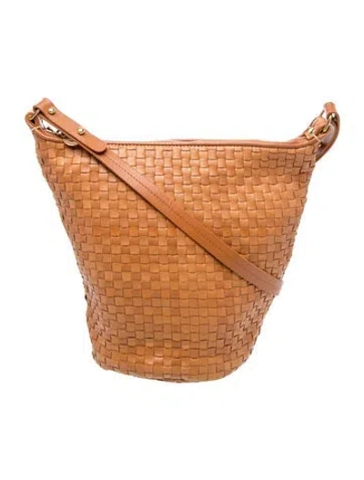 Pre-owned Clare V Leather Shoulder Bag In Brown